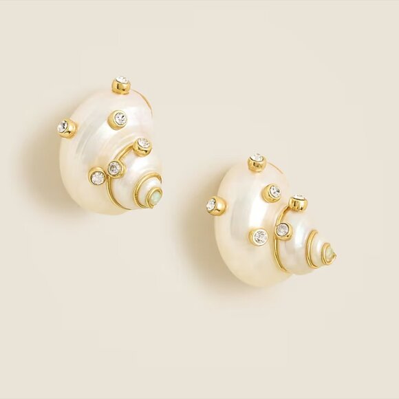 J. Crew seashell earrings NWT - Picture 9 of 10